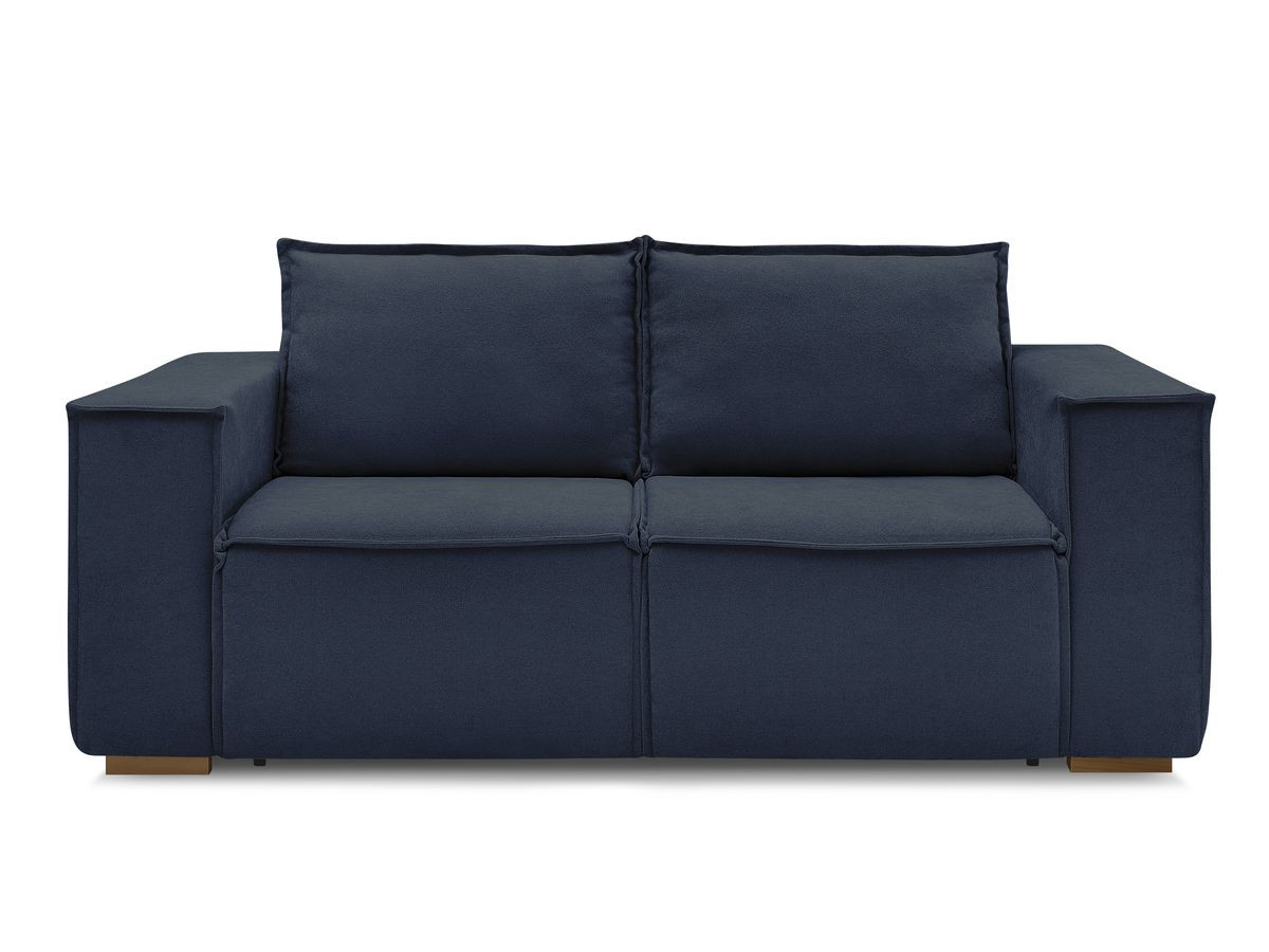 Canapé droit convertible CHELSEA ouverture express tissu texturé
