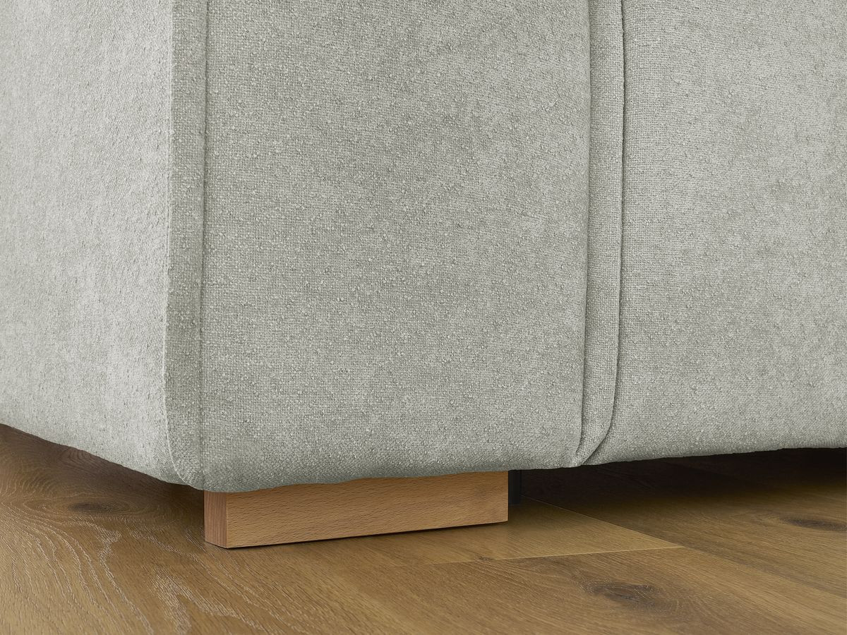 Canapé droit convertible CHELSEA ouverture express tissu texturé