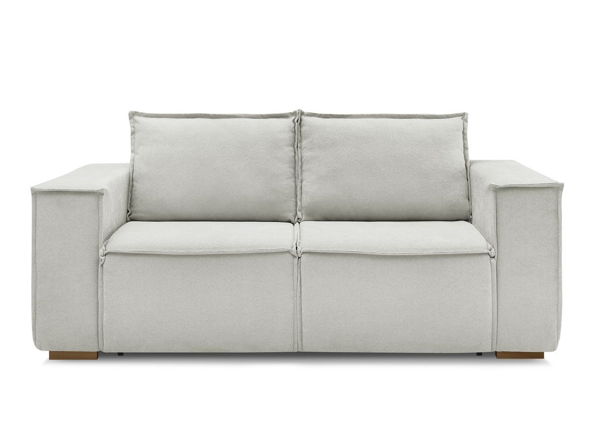 Canapé droit convertible CHELSEA ouverture express tissu texturé