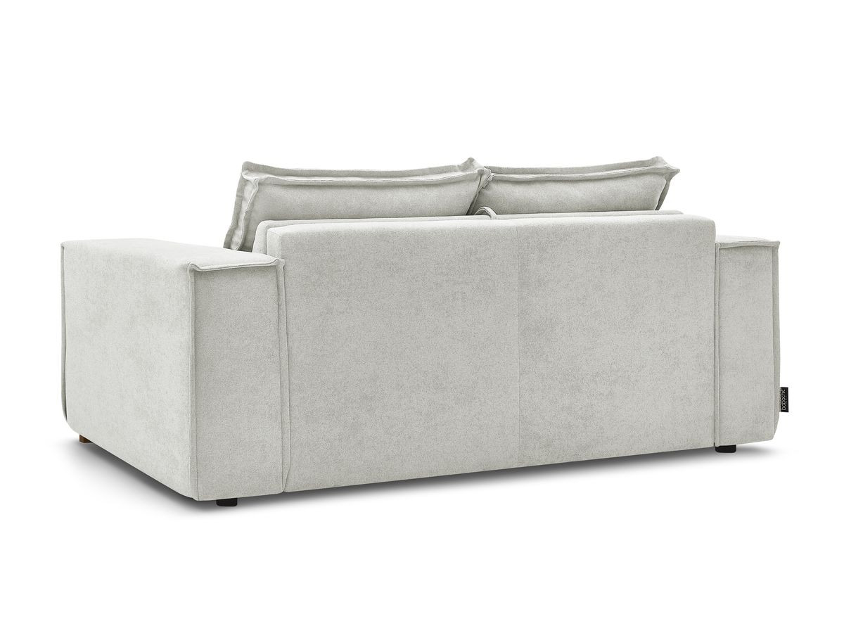 Canapé droit convertible CHELSEA ouverture express tissu texturé