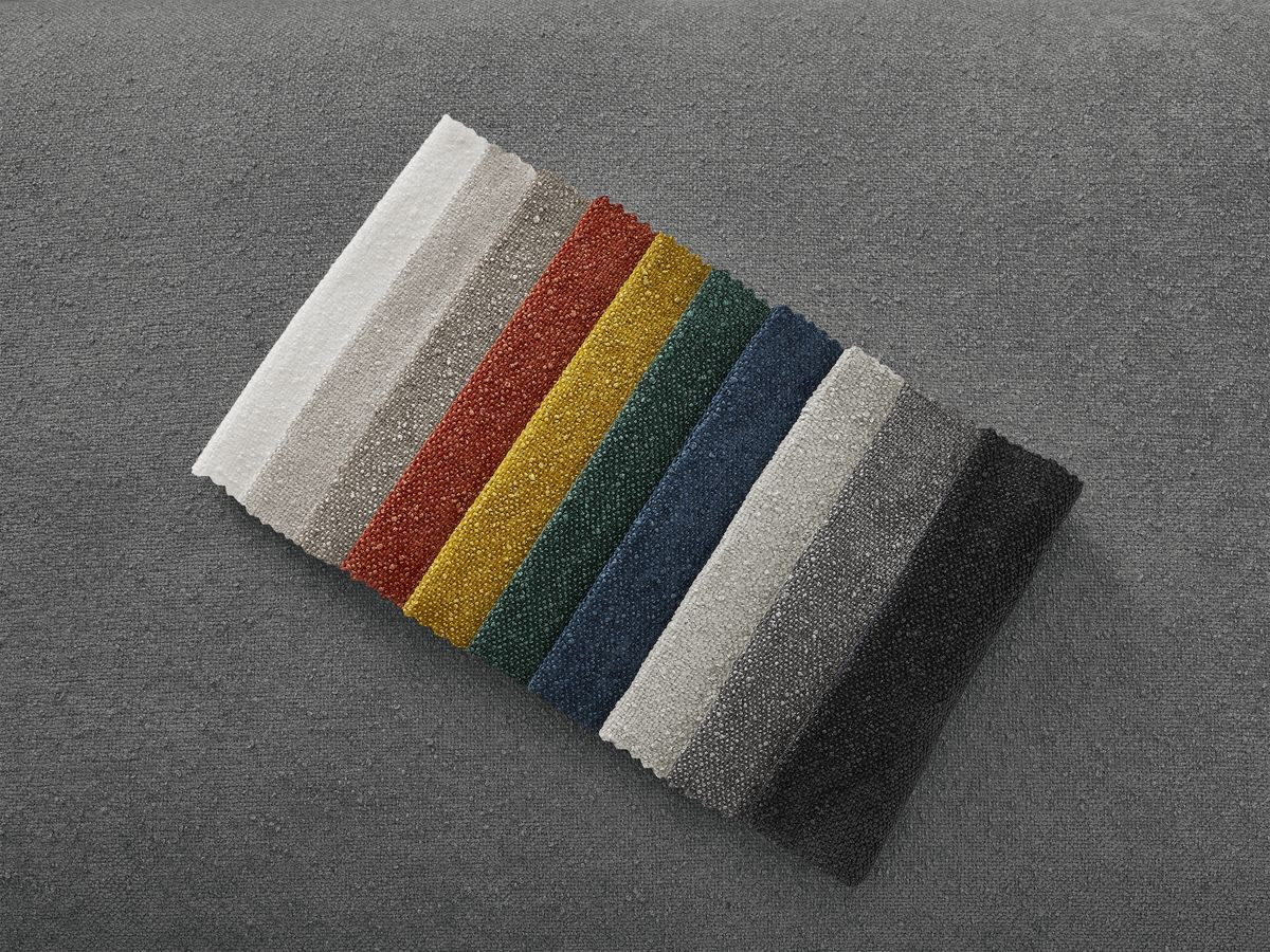 Canapé droit convertible CHELSEA ouverture express tissu texturé