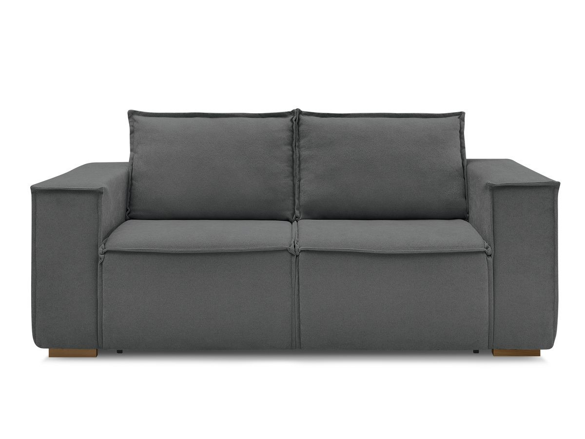 Canapé droit convertible CHELSEA ouverture express tissu texturé