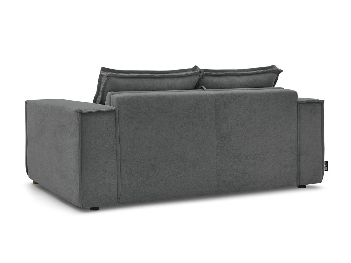 Canapé droit convertible CHELSEA ouverture express tissu texturé