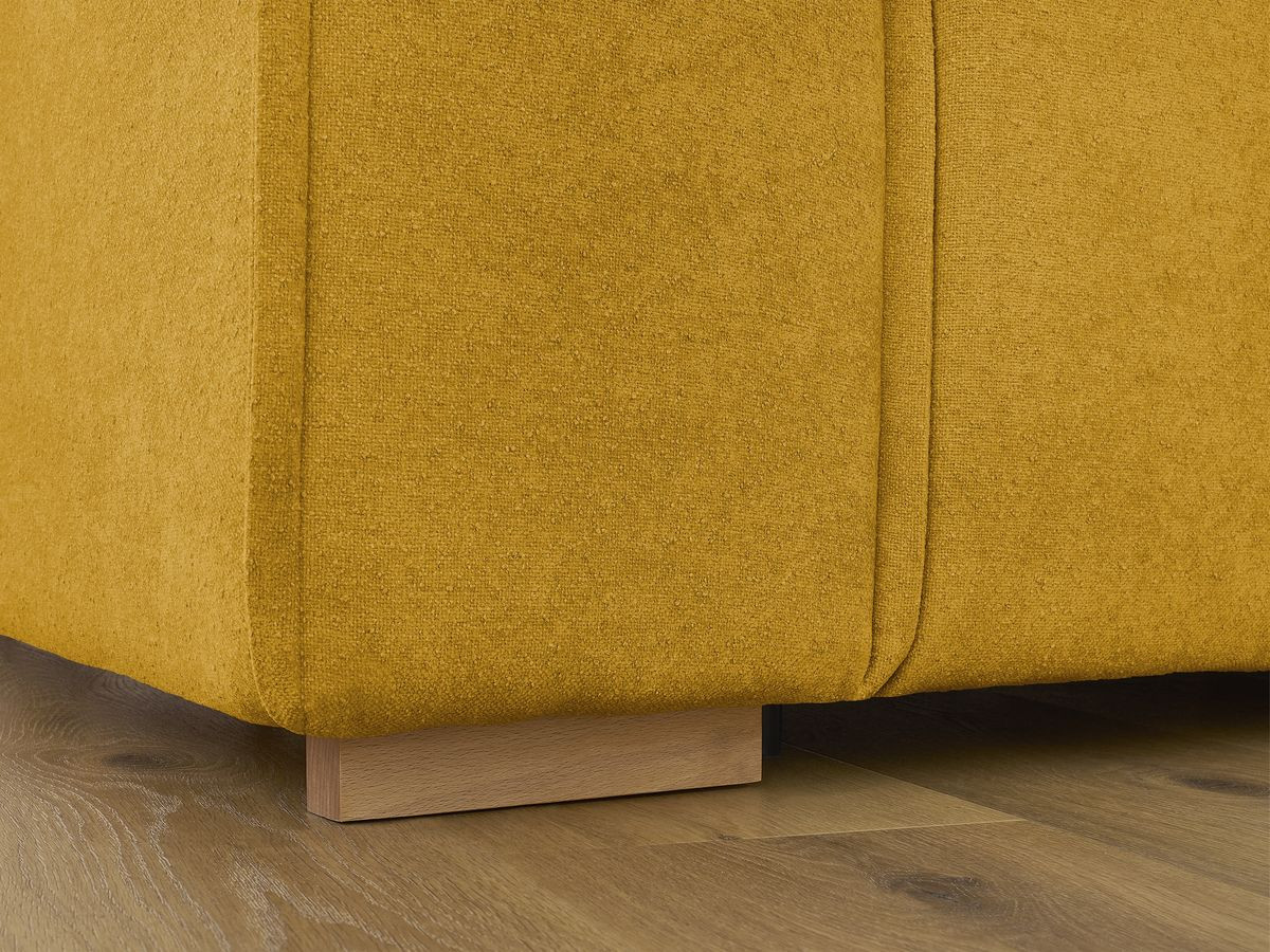Canapé droit convertible CHELSEA ouverture express tissu texturé