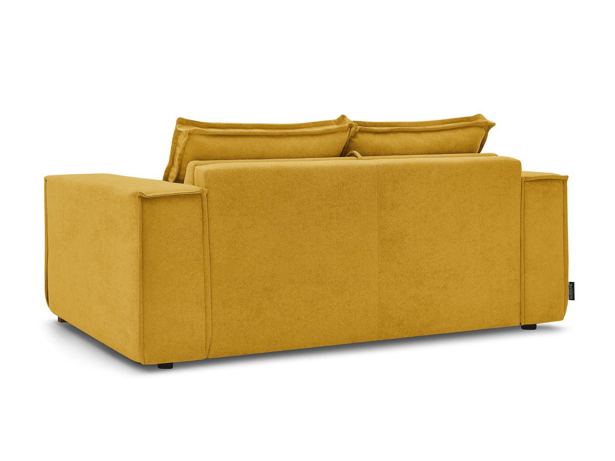 Canapé droit convertible CHELSEA ouverture express tissu texturé