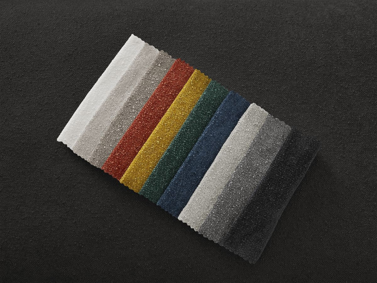Canapé droit convertible CHELSEA ouverture express tissu texturé