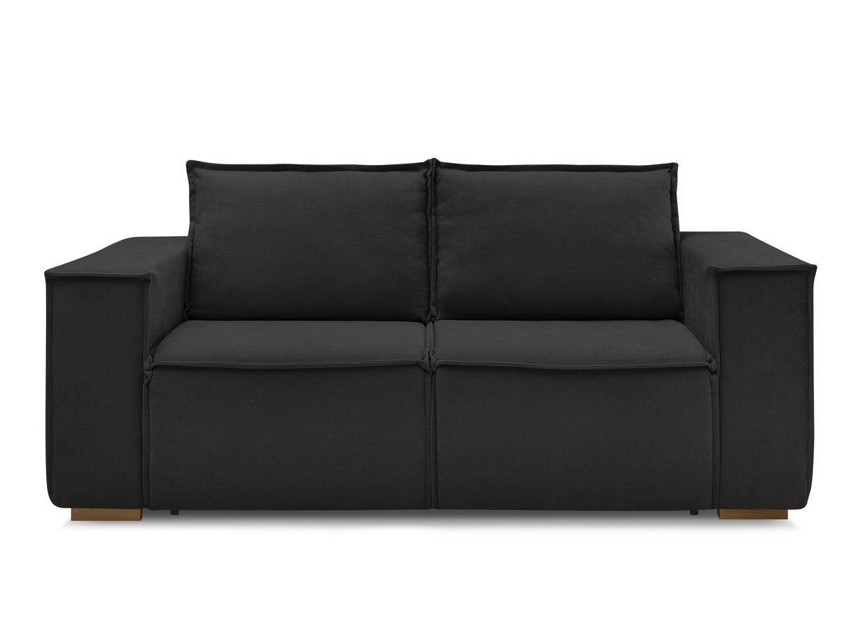 Canapé droit convertible CHELSEA ouverture express tissu texturé