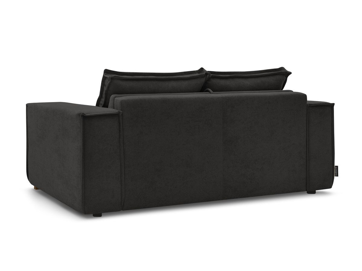 Canapé droit convertible CHELSEA ouverture express tissu texturé