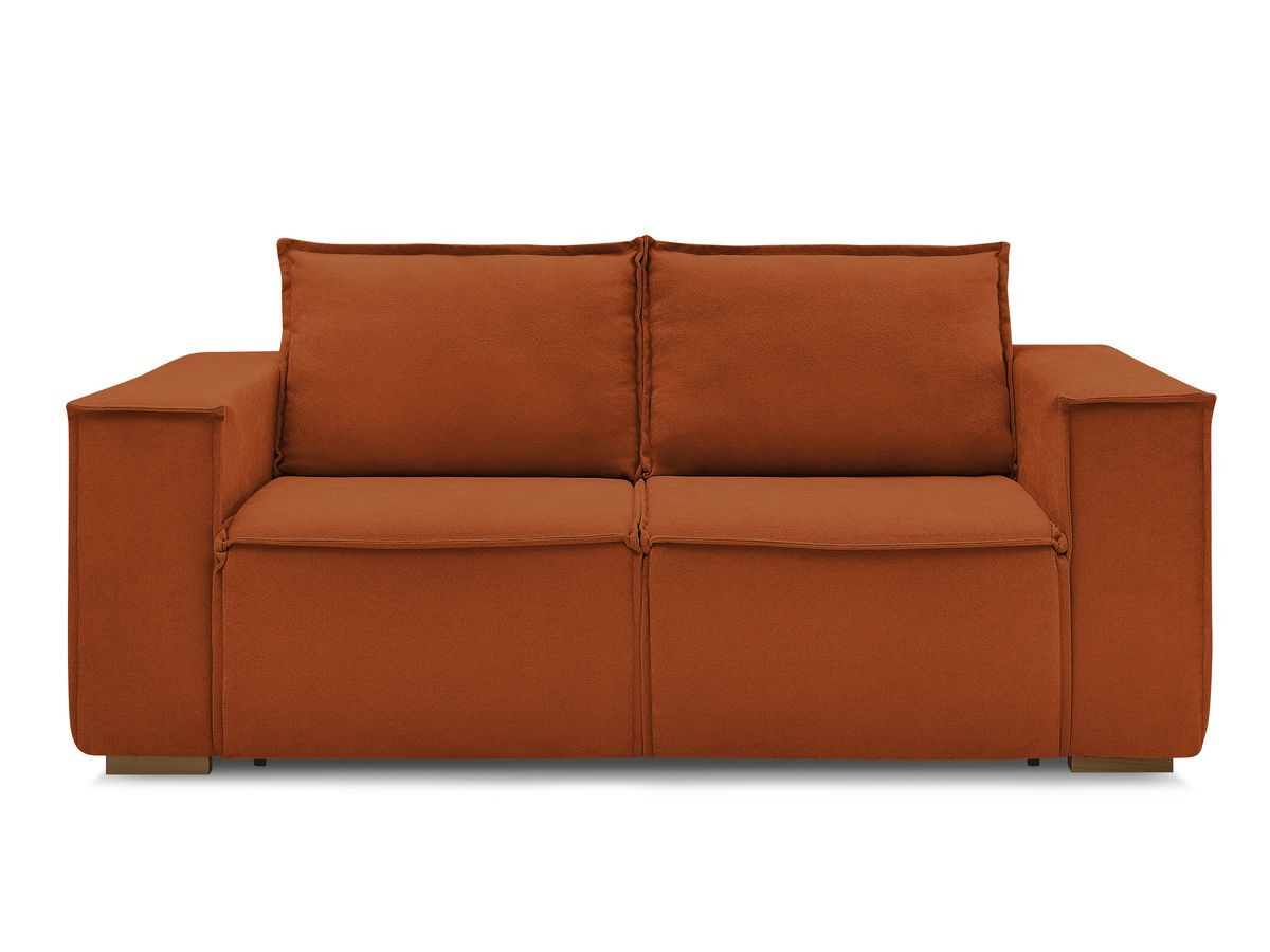 Canapé droit convertible CHELSEA ouverture express tissu texturé