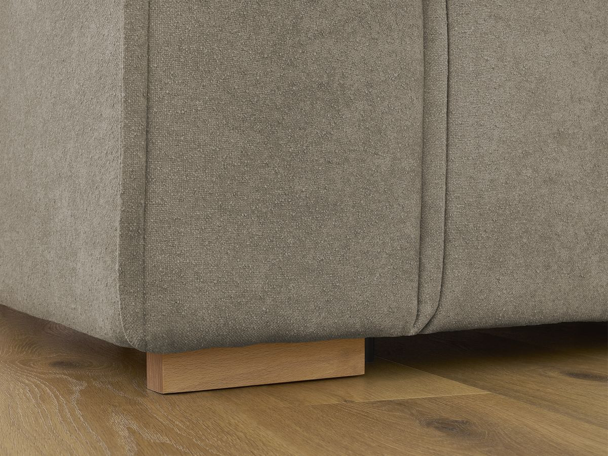 Canapé droit convertible CHELSEA ouverture express tissu texturé