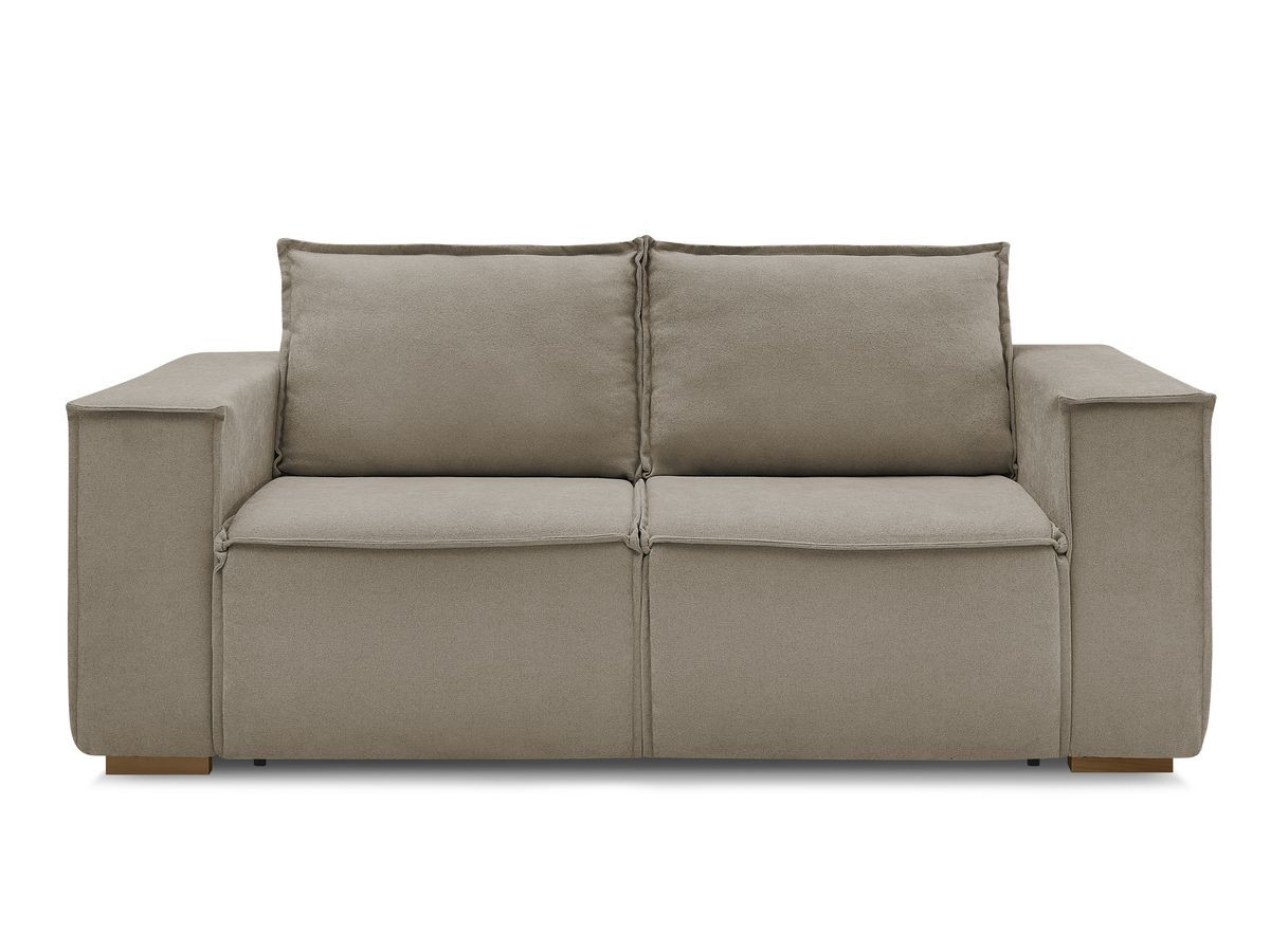 Canapé droit convertible CHELSEA ouverture express tissu texturé