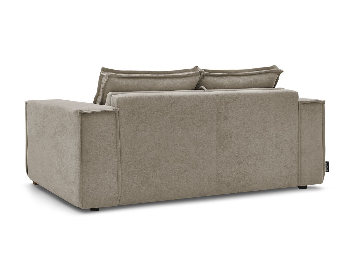Canapé droit convertible CHELSEA ouverture express tissu texturé