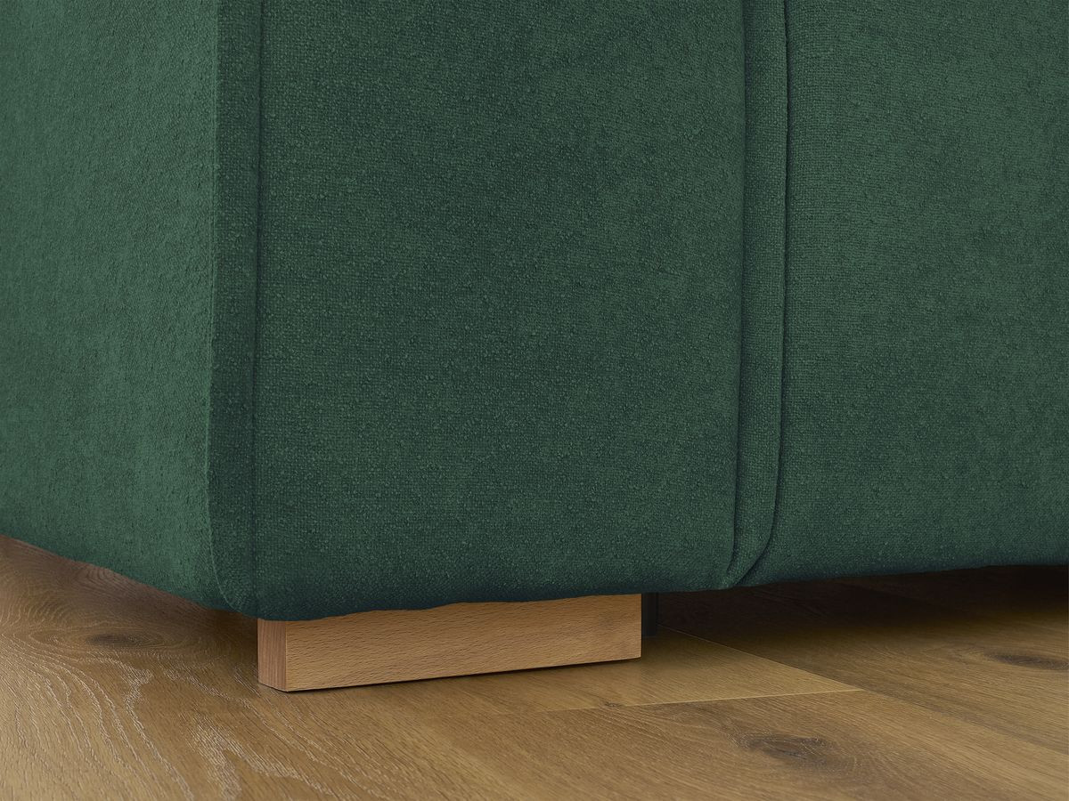 Canapé droit convertible CHELSEA ouverture express tissu texturé