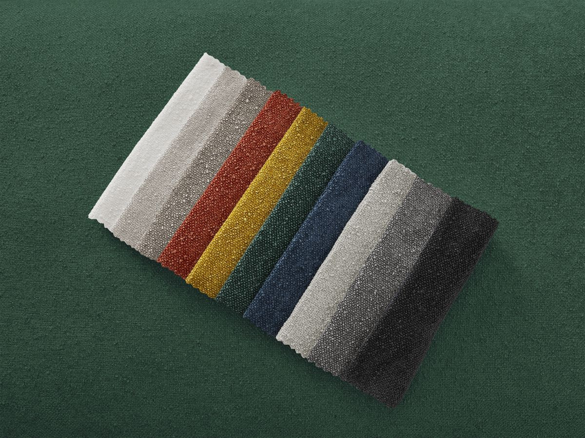 Canapé droit convertible CHELSEA ouverture express tissu texturé