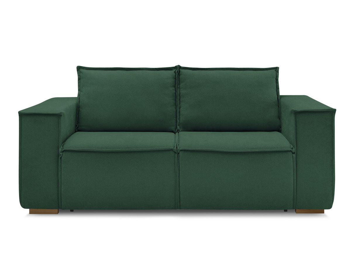Canapé droit convertible CHELSEA ouverture express tissu texturé