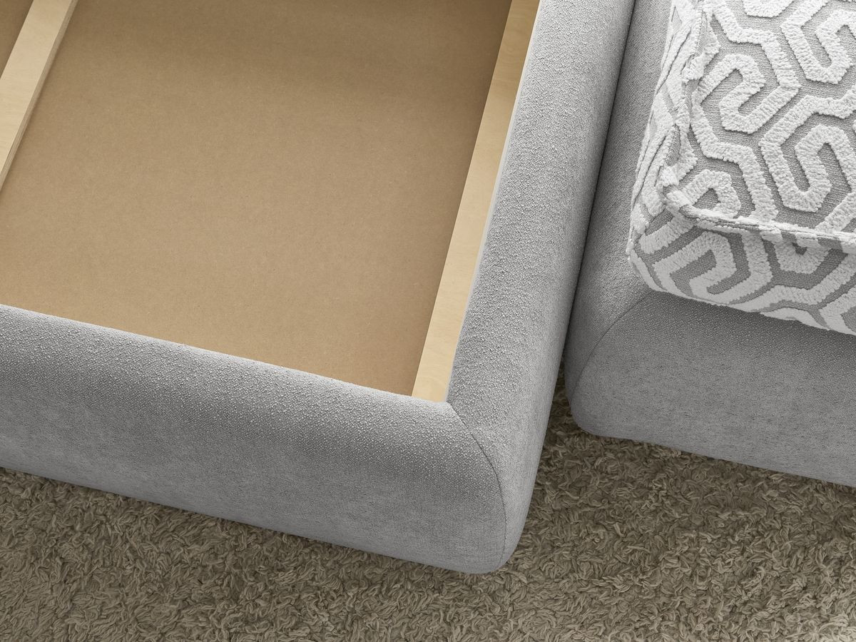 JADE opbergbed in grafische stof + JADE voeteneind Limited Edition