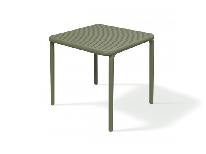 Table de jardin carrée 80 cm RHODES