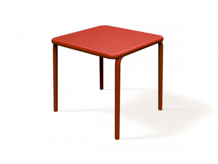 Table de jardin carrée 80 cm RHODES