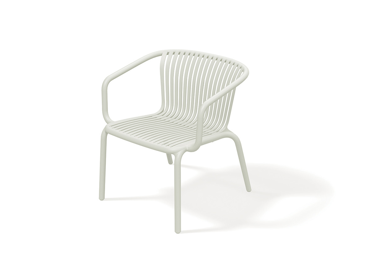 RHODES tuinmeubelset met 80 cm vierkante salontafel + 2 fauteuils