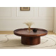 Table basse D.80 cm GABRIELLA bois massif d'acacia