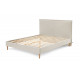 Lit SARY avec lattes massives pieds en bois naturel