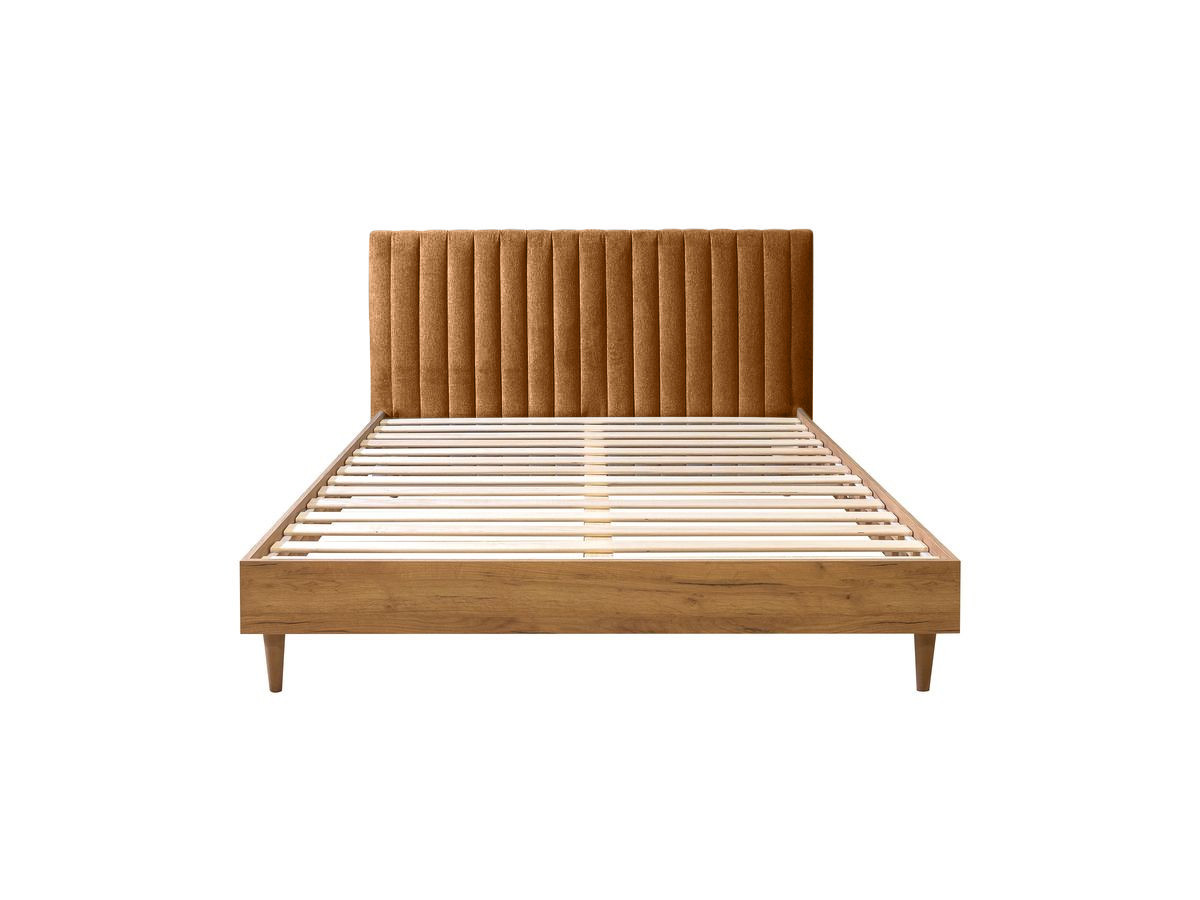oceane bed met massieve lattenbodem gekleurd oranje