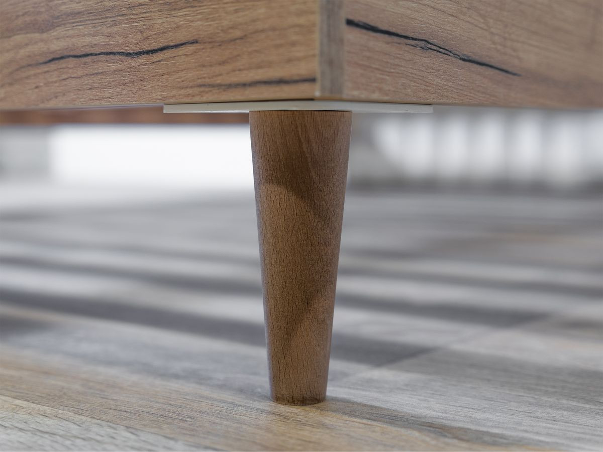 OCEANE bed met massieve lattenbodem