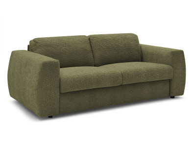 Canapé droit convertible HUGO ouverture express tissu texturé
