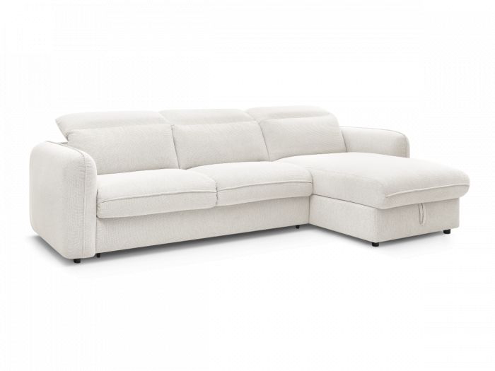 Canapé d'angle convertible express coffre ACHILLE