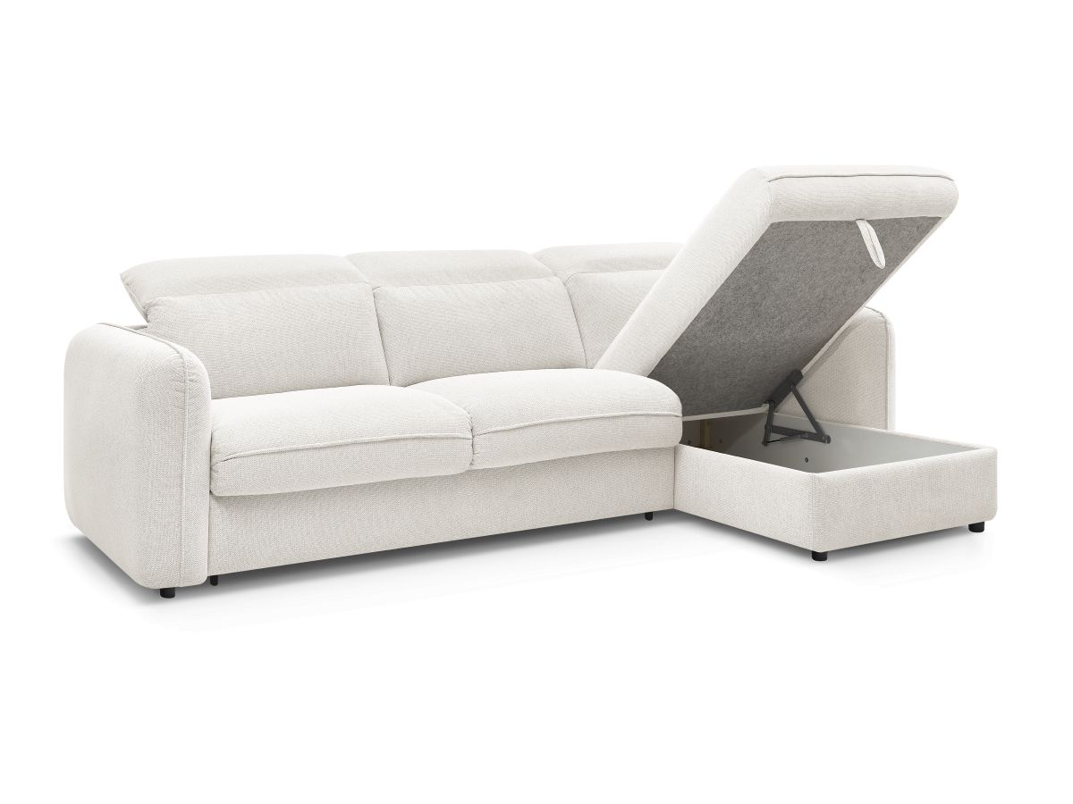 Canapé d'angle réversible convertible ouverture express coffre ACHILLE