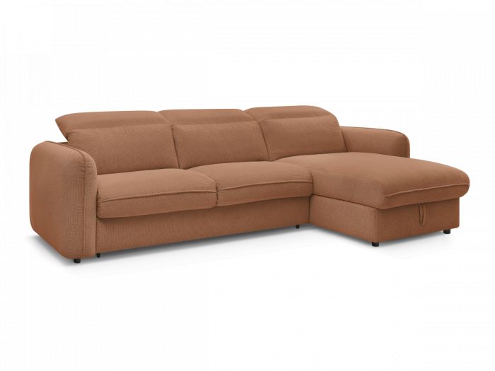 Canapé d'angle convertible express coffre ACHILLE