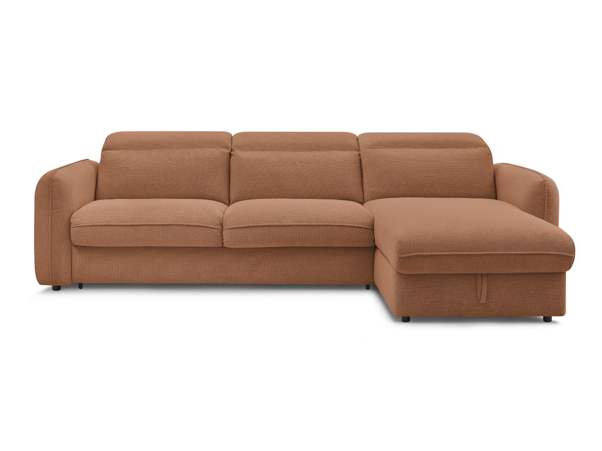 Canapé d'angle réversible convertible ouverture express coffre ACHILLE
