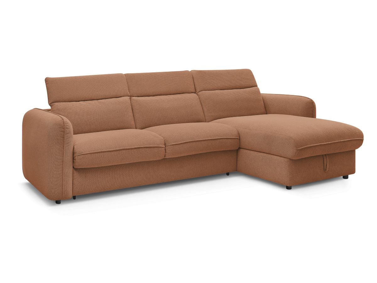 Canapé d'angle réversible convertible ouverture express coffre ACHILLE