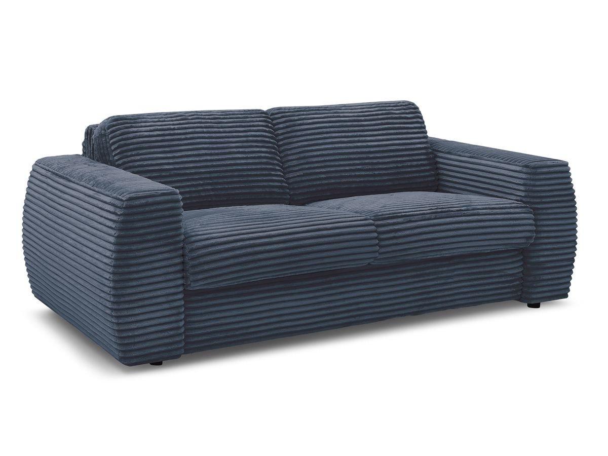 hugo omvormbare rechte bank met express-opening, grote rib gekleurd donkerblauw