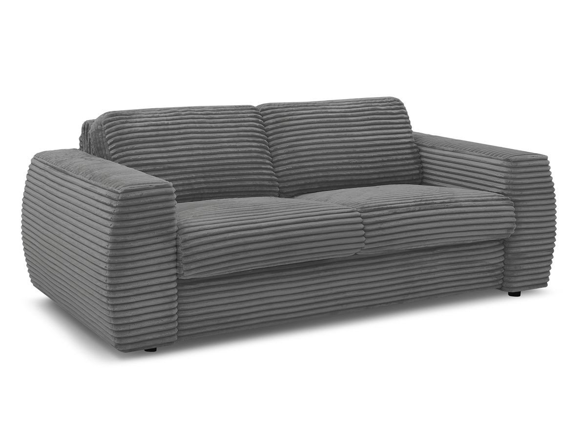 hugo omvormbare rechte bank met express-opening, grote rib gekleurd donkergrijs