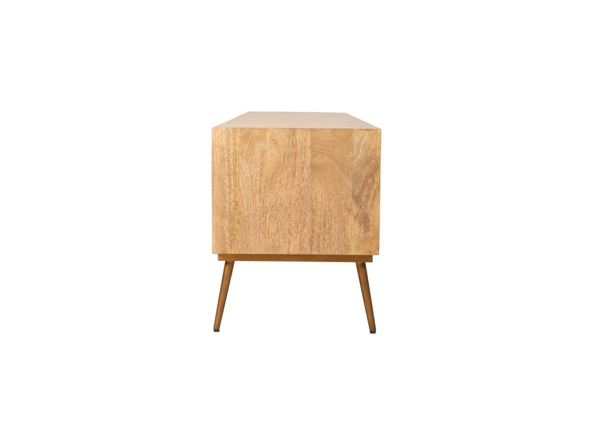BRUGES 4-deurs tv-meubel 180 cm massief mangohout