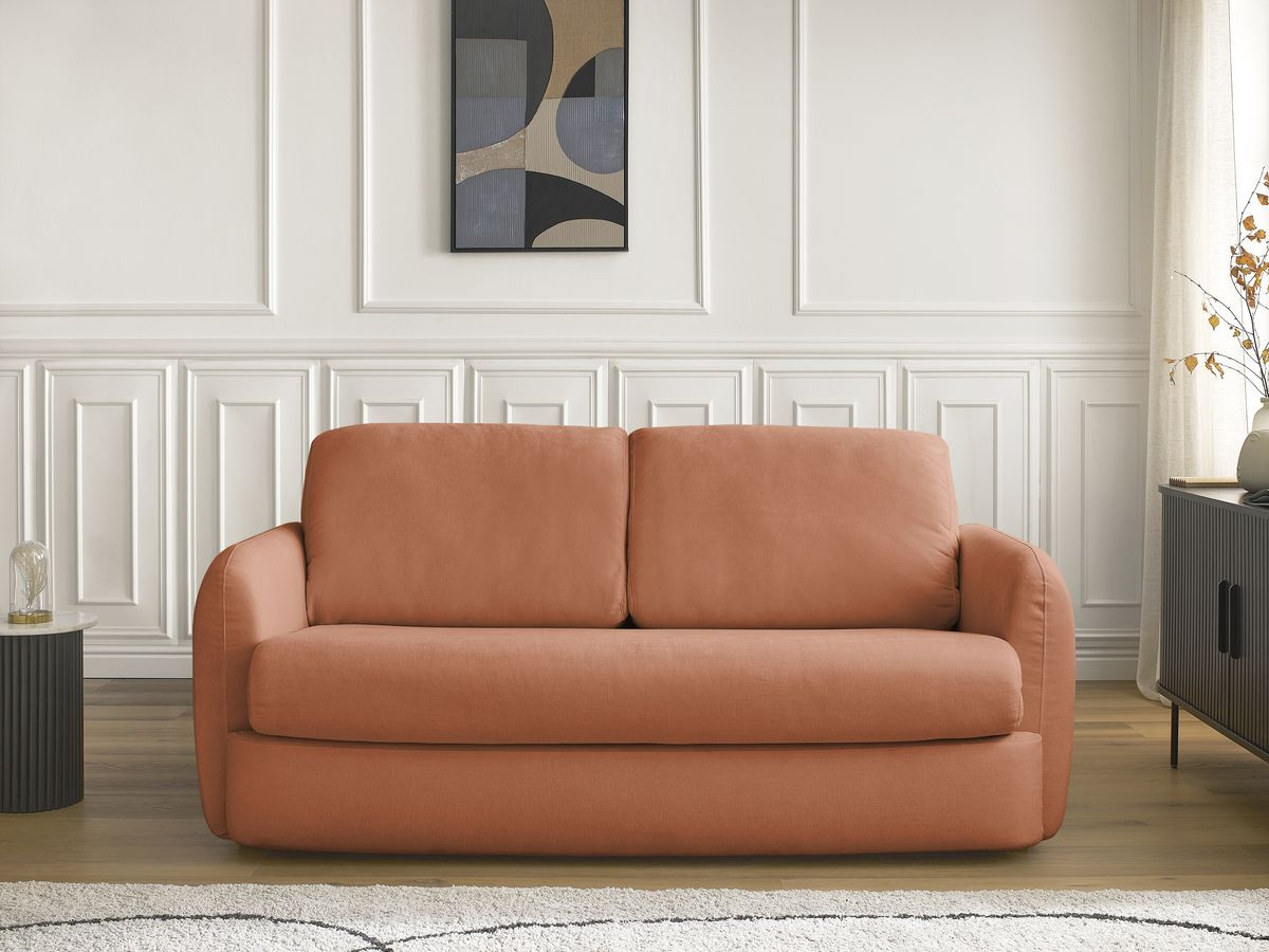 Canapé droit convertible JAURES orange — vue 5