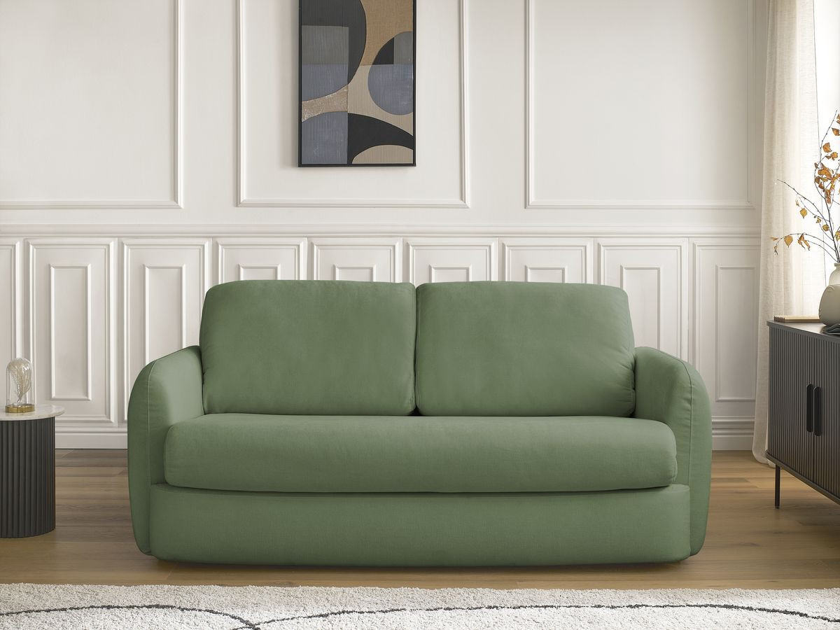 Canapé droit convertible JAURES vert — vue 6