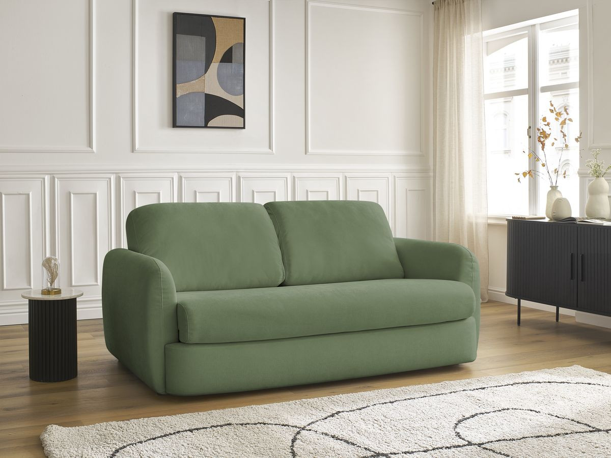 Canapé droit convertible JAURES vert — vue 5
