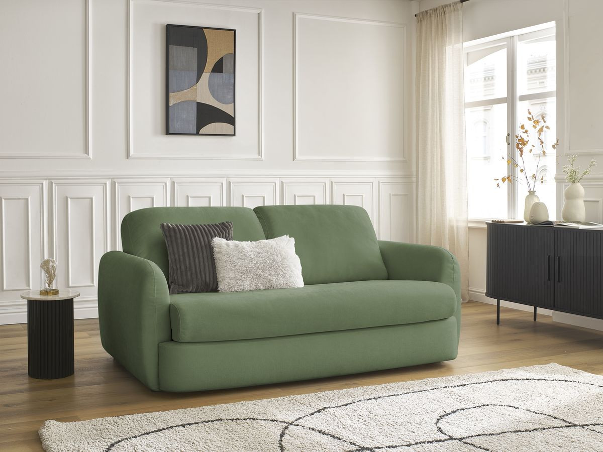 Canapé droit convertible JAURES vert