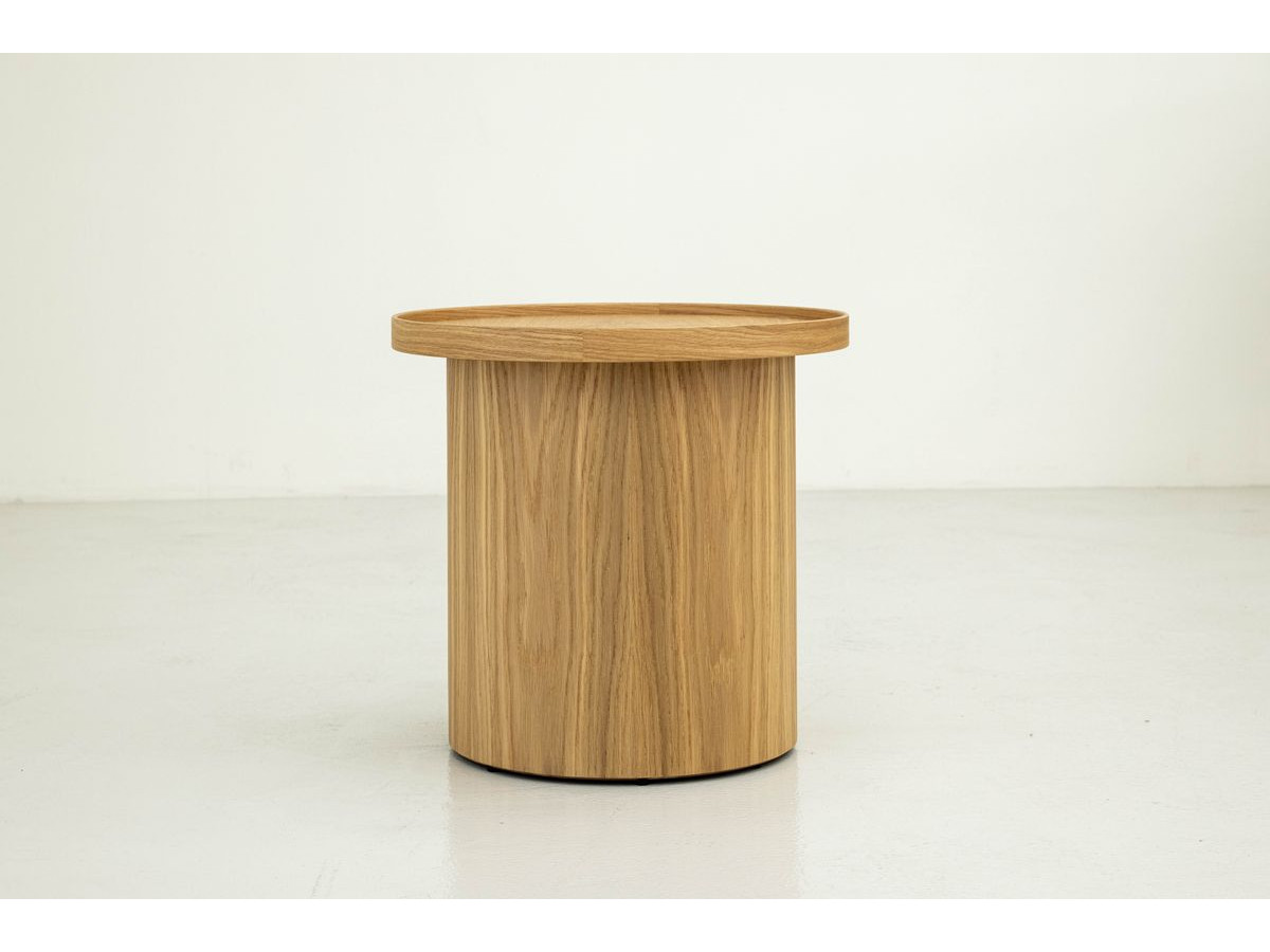 Table basse D.45 cm CASTELLANE placage chêne massif