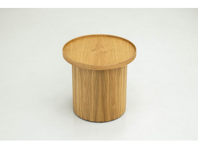 Table basse D.45 cm CASTELLANE placage chêne massif