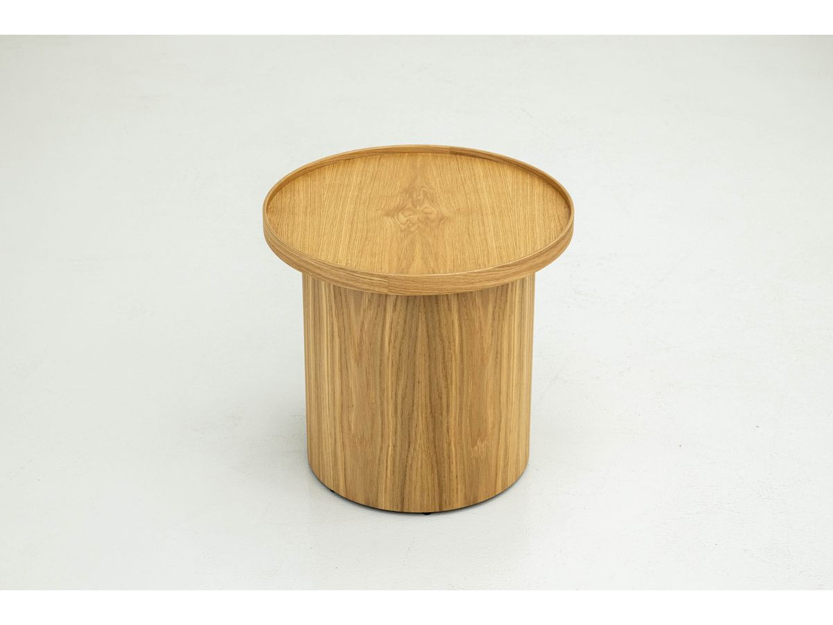 Table basse D.45 cm CASTELLANE placage chêne massif