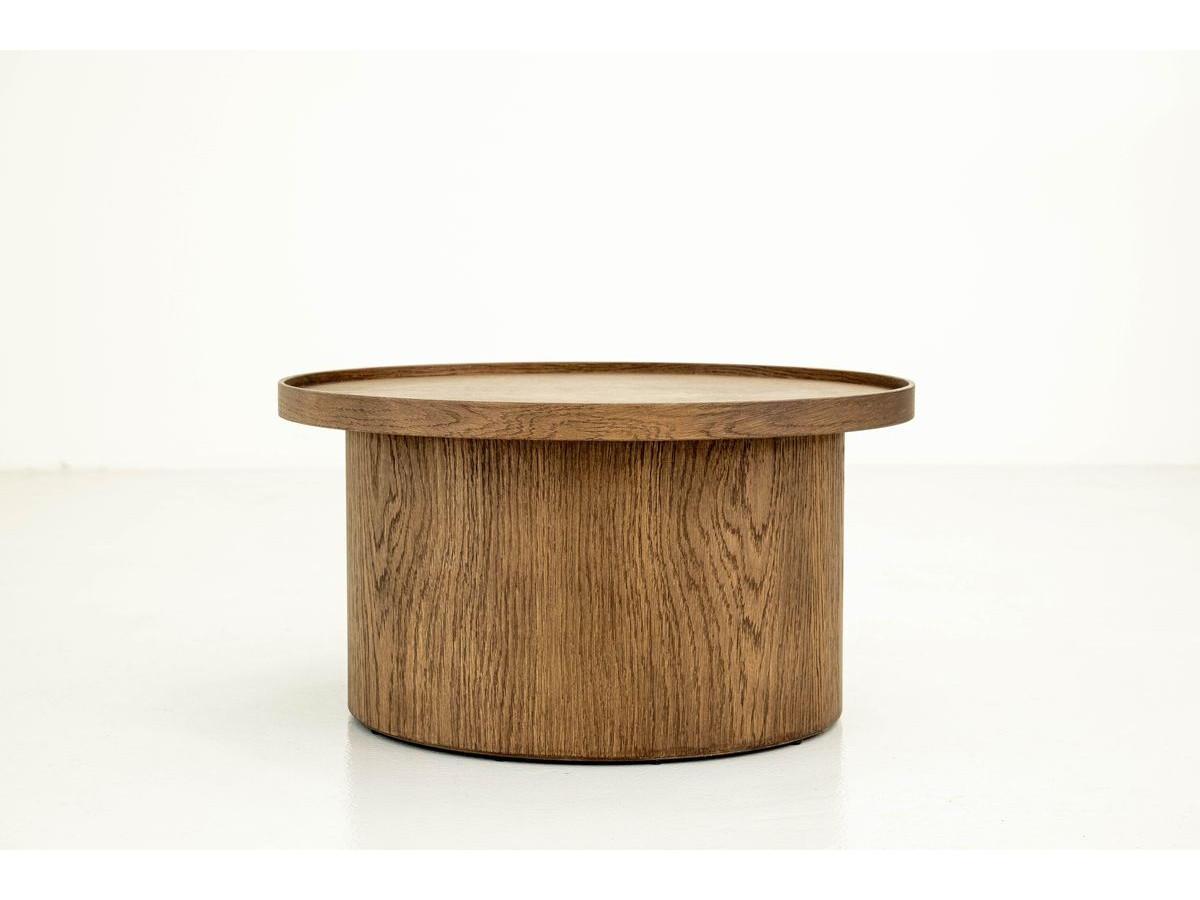 Table basse D.60 cm CASTELLANE placage chêne massif