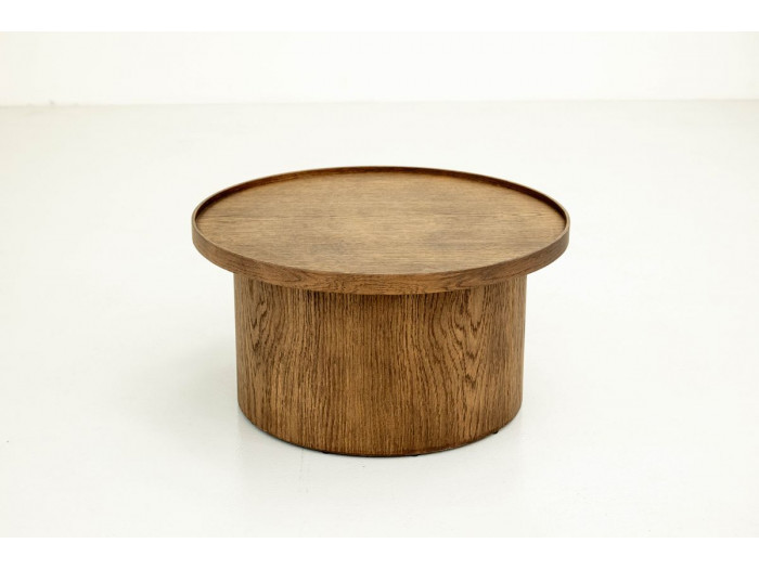 Table basse D.60 cm CASTELLANE placage chêne massif