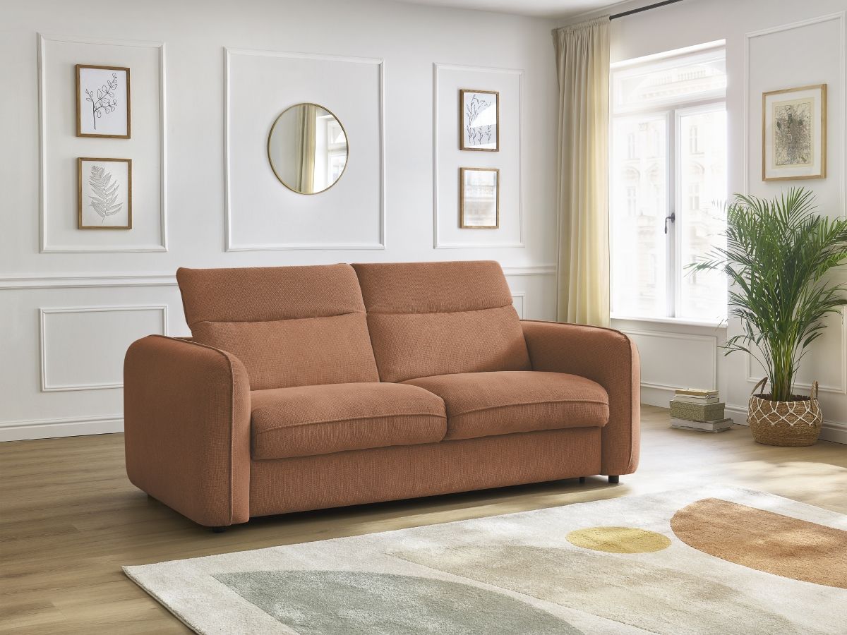 Canapé droit convertible ACHILLE orange — vue 5