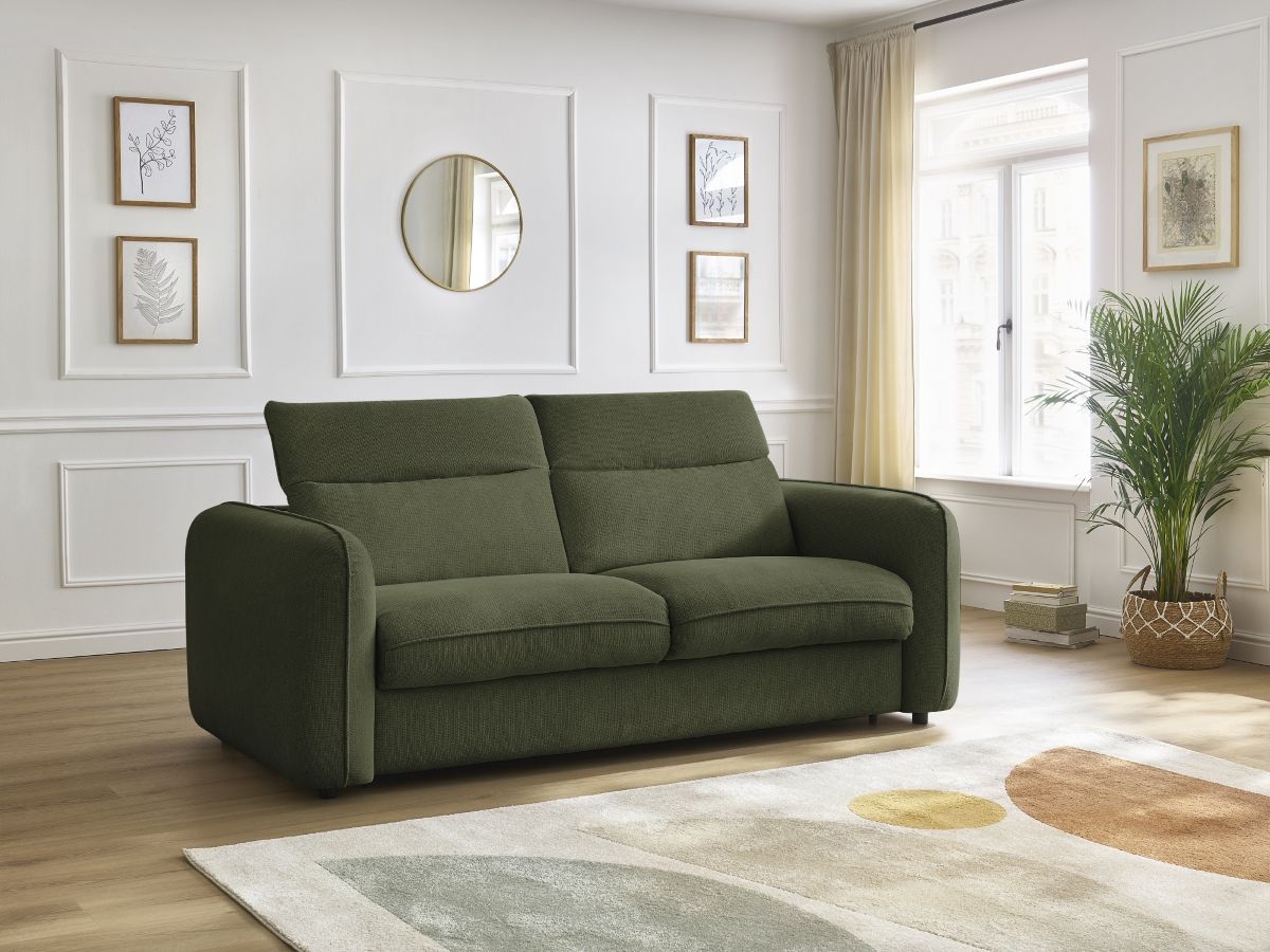 Canapé droit convertible ACHILLE vert — vue 5