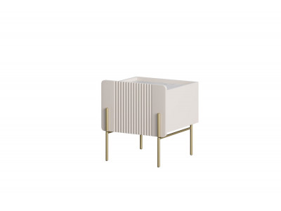 Table de chevet 1 tiroir MATHILDE pieds or