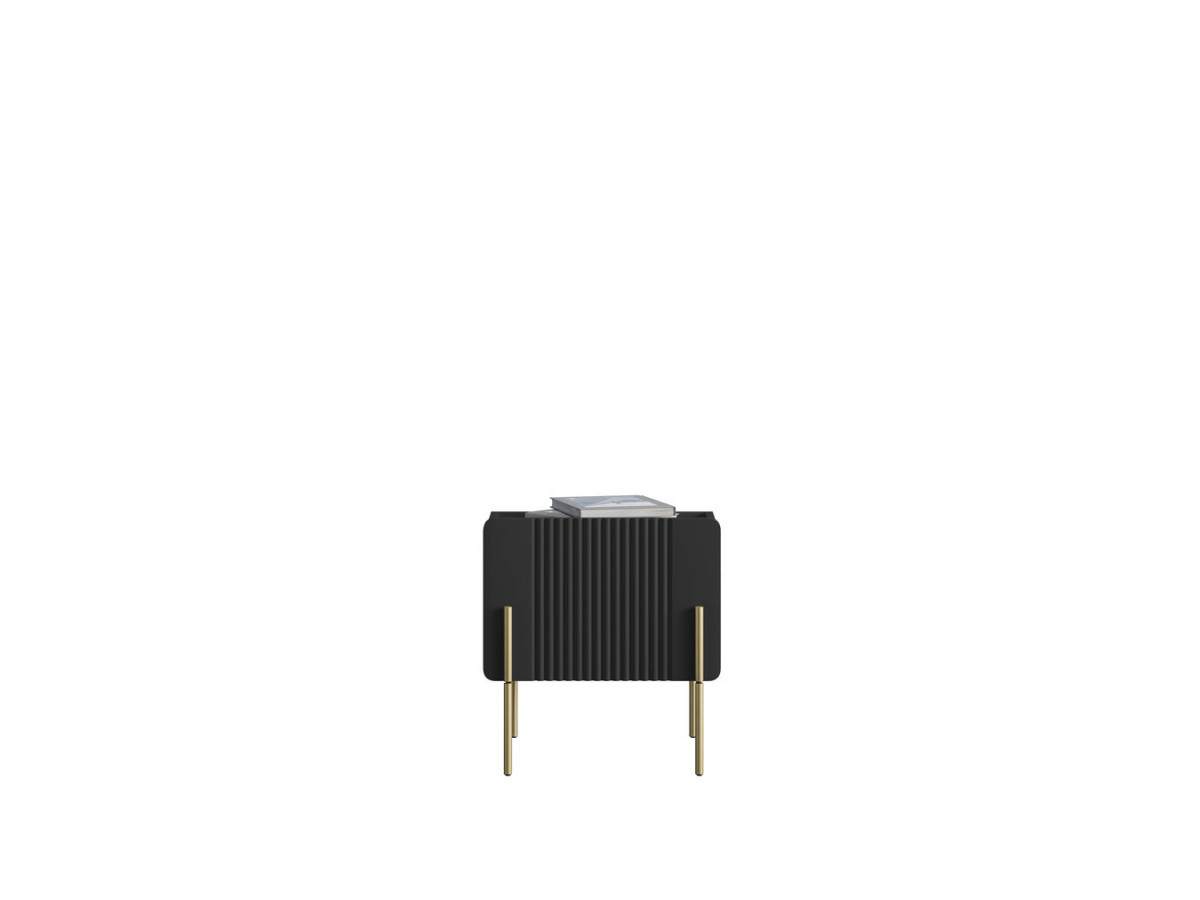 Table de chevet 1 tiroir MATHILDE pieds or