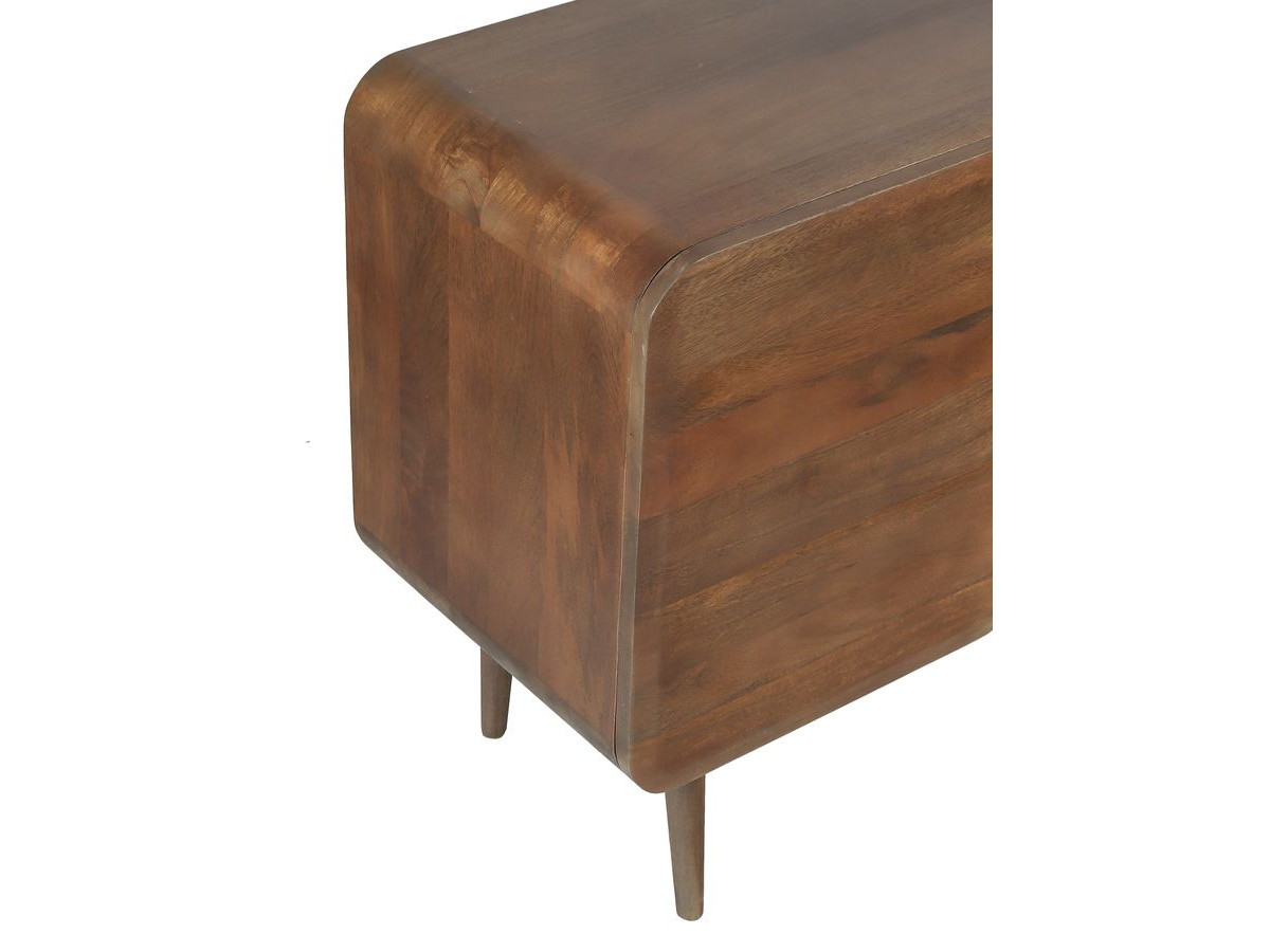 Buffet 4 portes 180 cm BRUNE bois massif de manguier